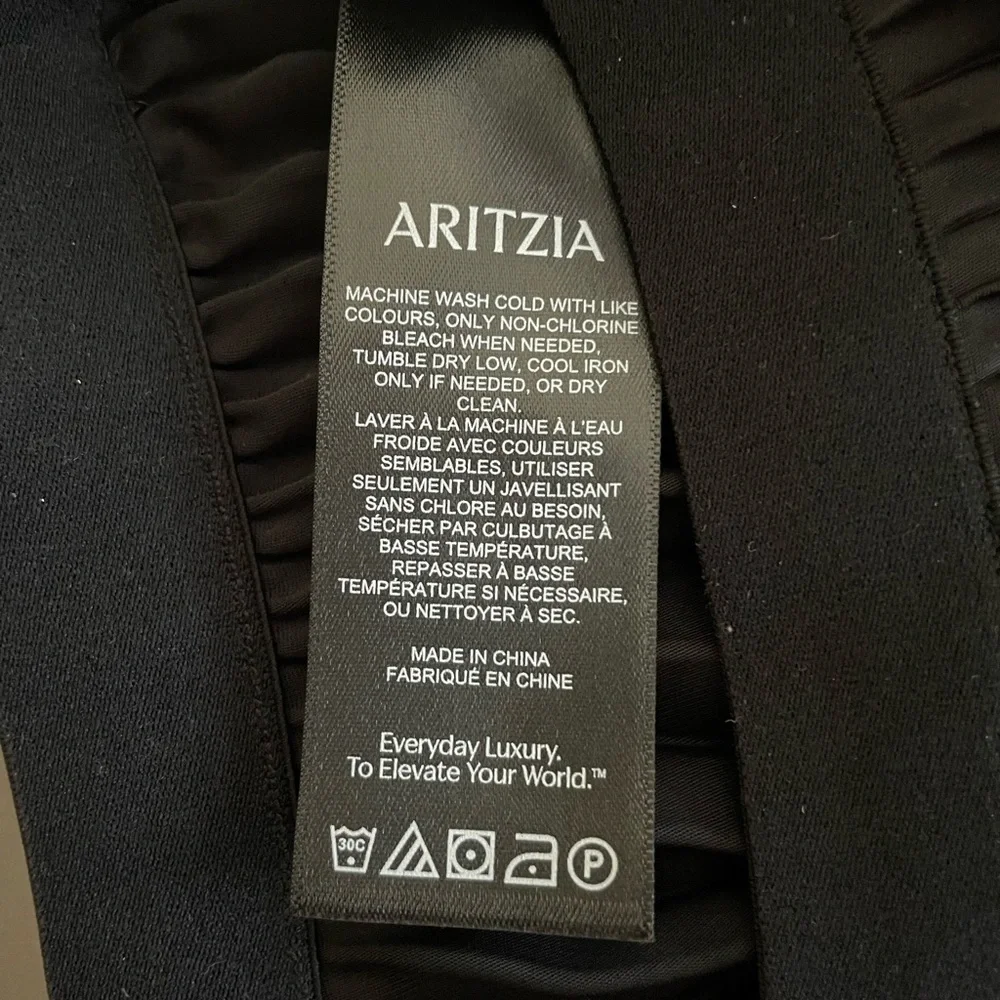 Aritzia Babaton Black Pleated Skirt - Picture 4 of 5